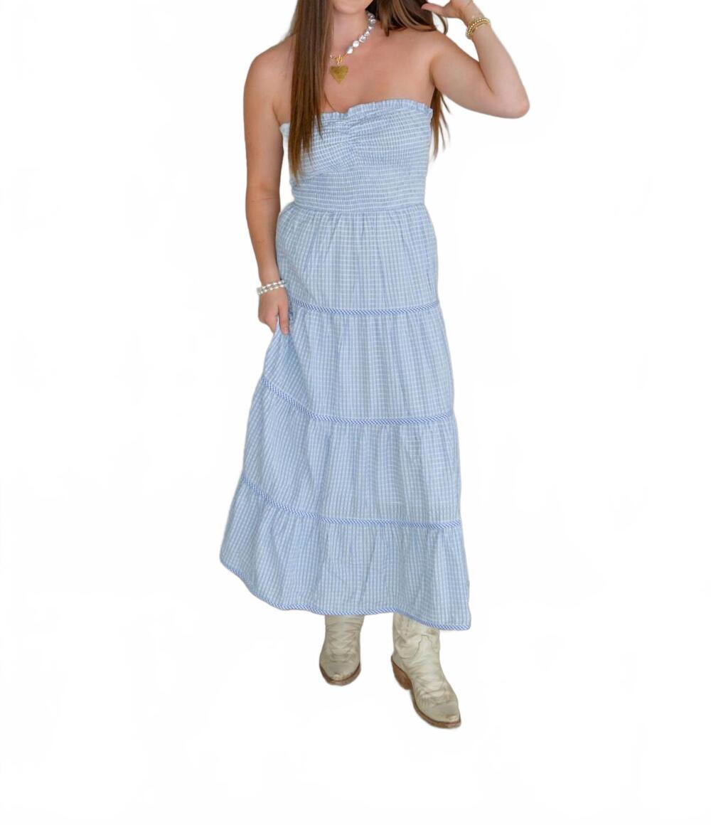 NEW BABY PINK soft statement maxi dress in baby blue